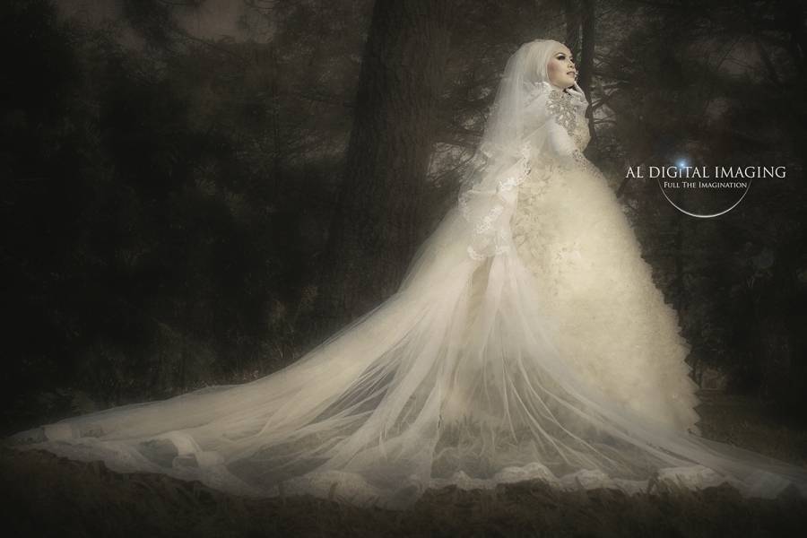 The My Pre-wedding Gown Hijab by AL