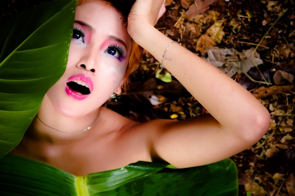 Leaf girl by Andra Irawan