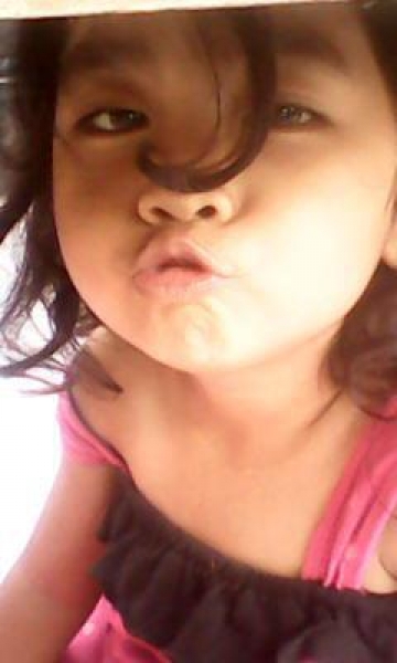My granddaughter kiss  by Sri Agung Mulyaningsih