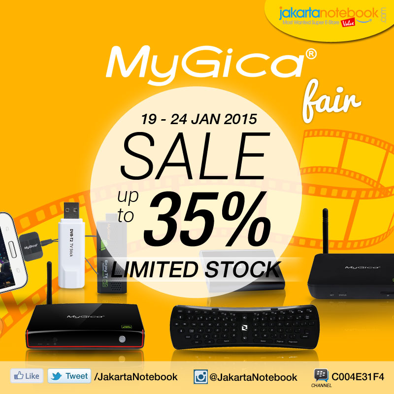 Jakartanotebook.com - MyGica Fair Sale up to 35% by hobiaja
