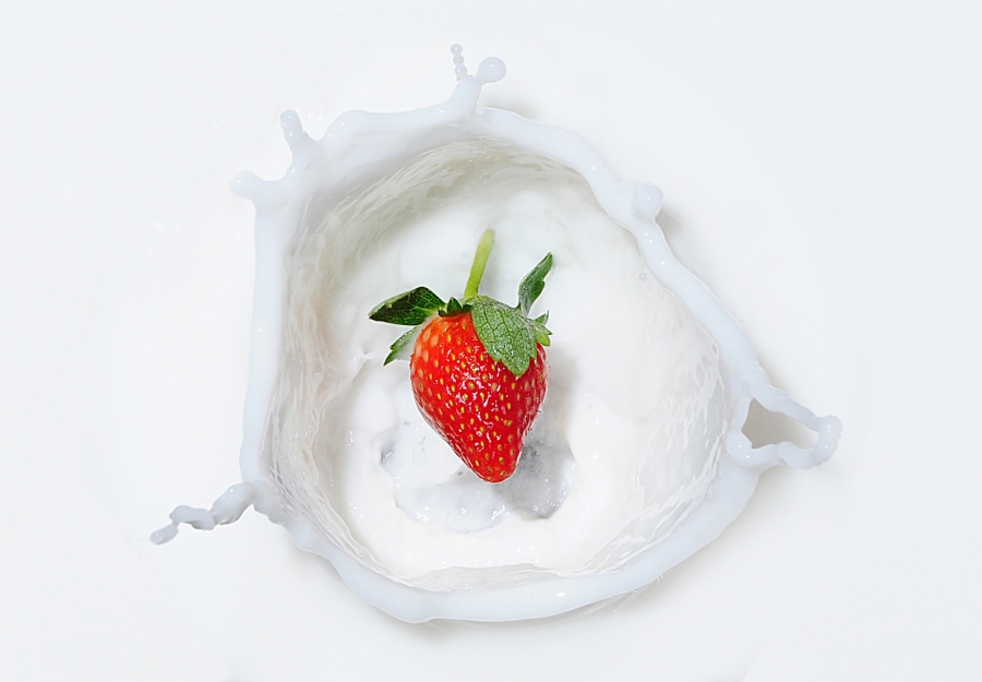 Milk Strawberry by roy rafael